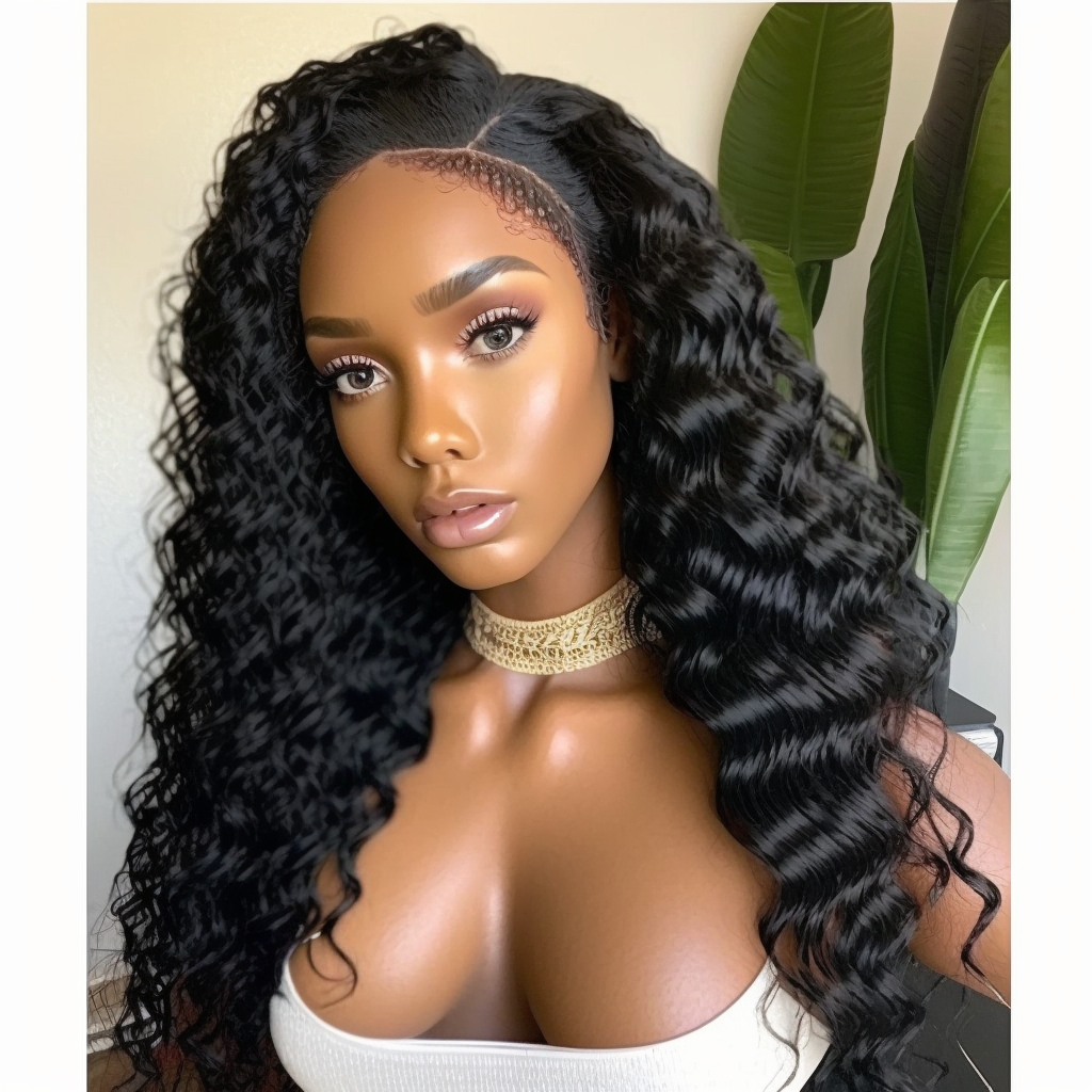 DEEP WAVE LACE FRONTAL WIG - 100% HUMAN VIRGIN HAIR