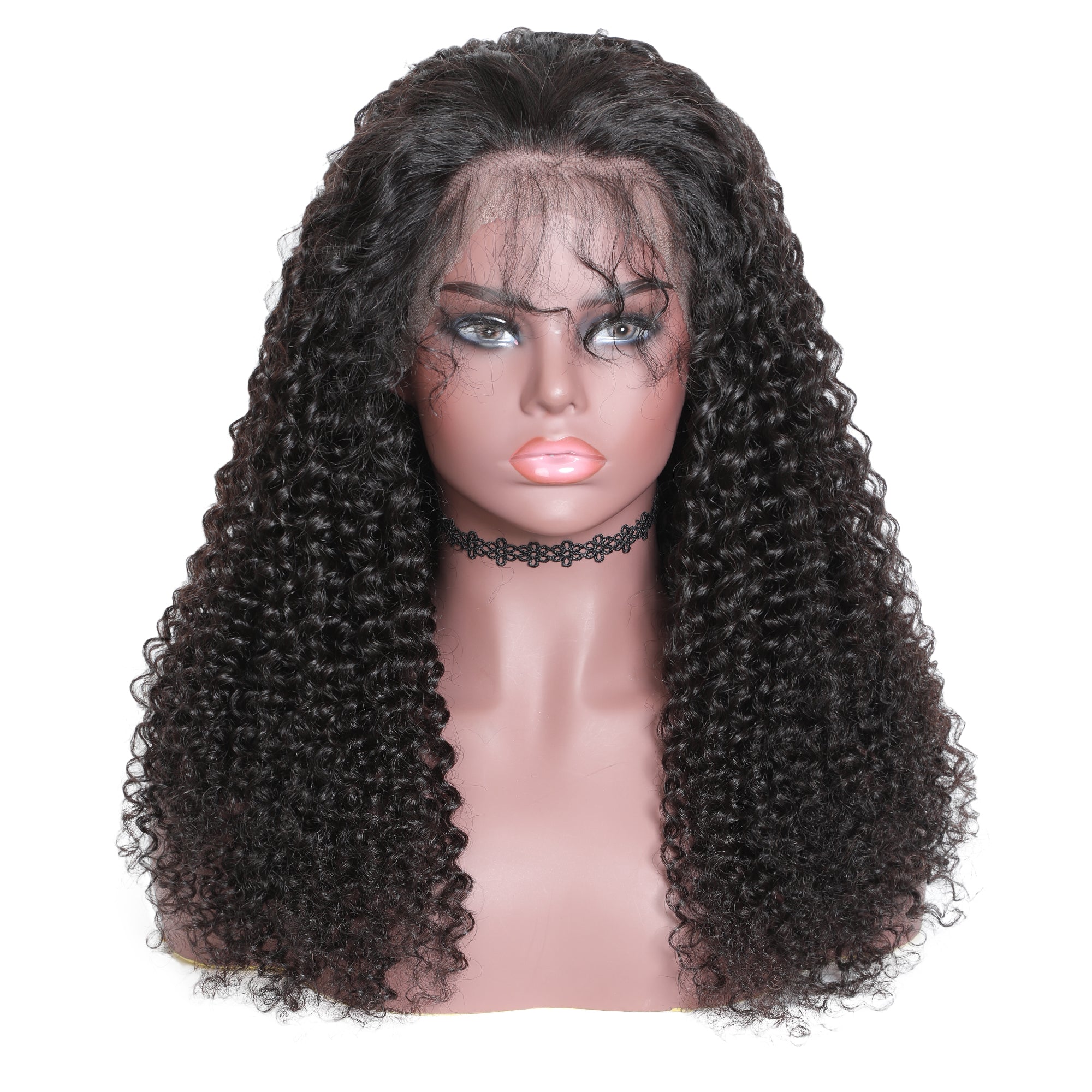 JERRY CURLY LACE FRONTAL WIG - 100% HUMAN VIRGIN HAIR