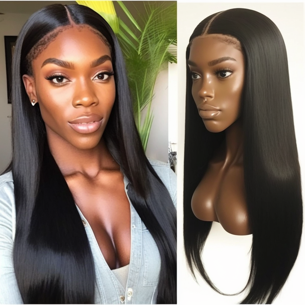 STRAIGHT LACE FRONTAL WIG - 100% HUMAN VIRGIN HAIR