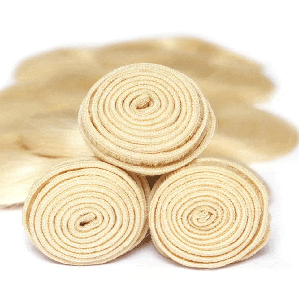 BLONDE BODY WAVE HAIR BUNDLE - 100% HUMAN VIRGIN HAIR