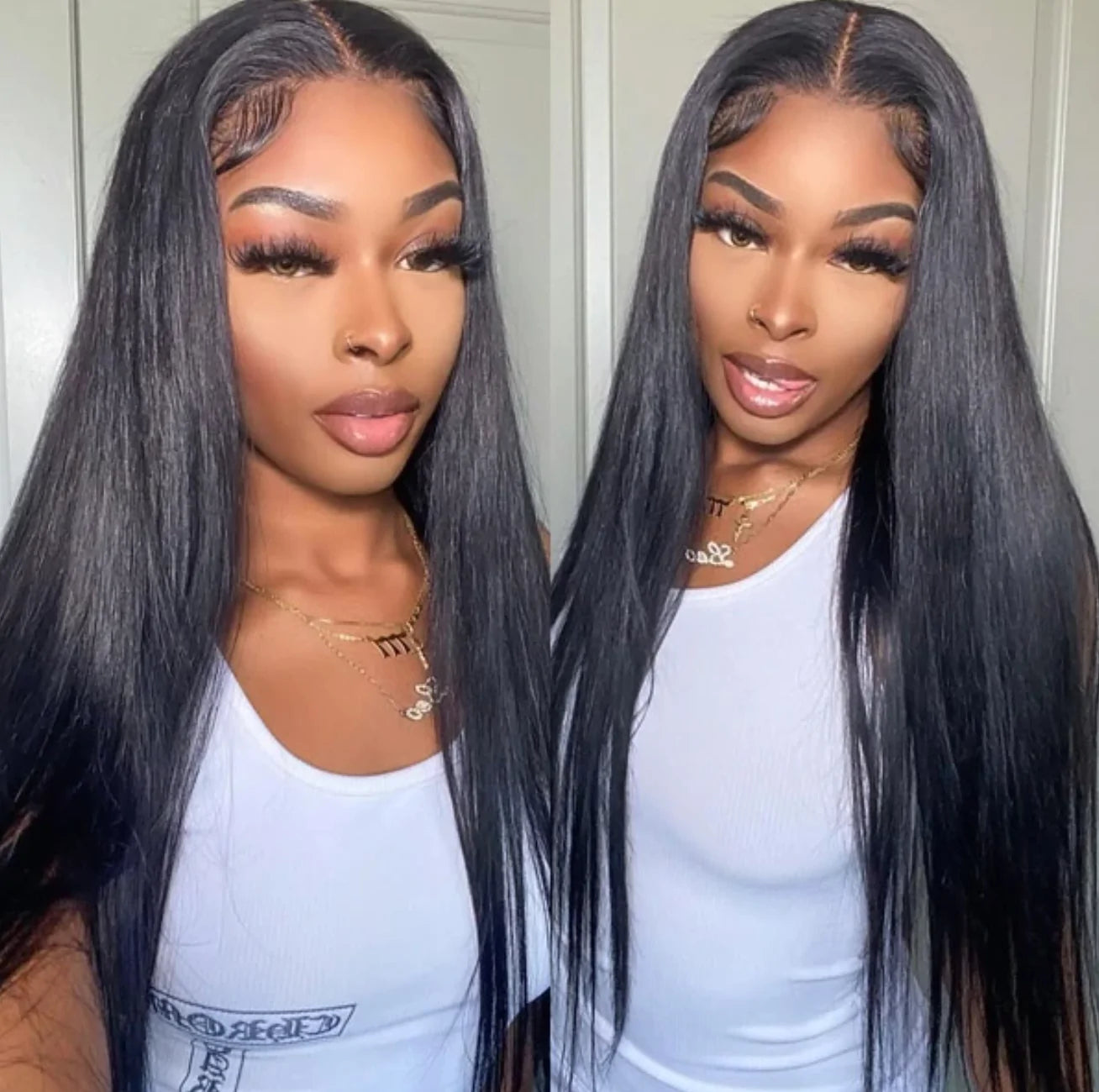 STRAIGHT LACE FRONTAL WIG - 100% HUMAN VIRGIN HAIR